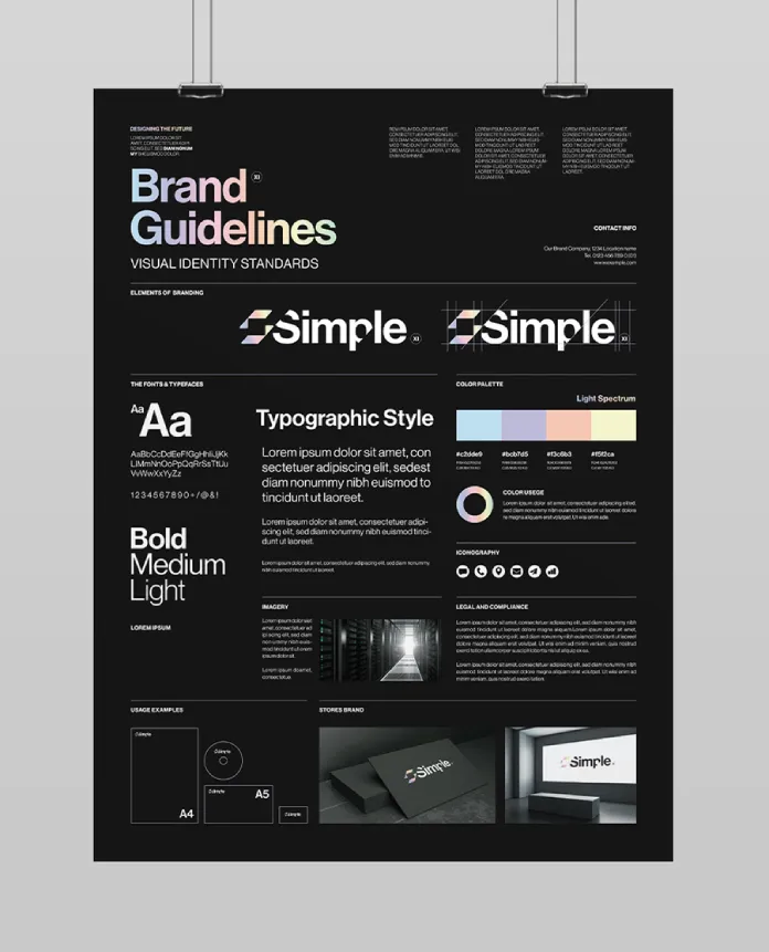 Brand Guidelines Poster Template by BrandPacks for Adobe InDesign
