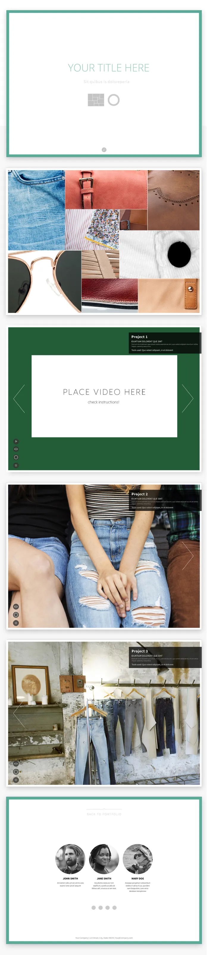 Interactive Portfolio Template by Stefan Kovac for Adobe InDesign