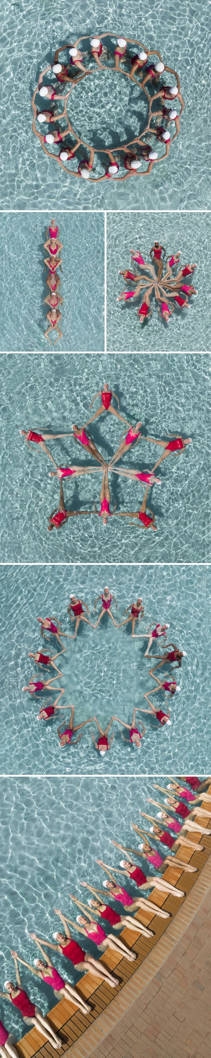 Artistic Swimming From Above by Brad Walls