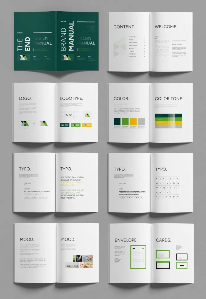 Brand Manual Guidelines Template by DesignCoach for Adobe InDesign