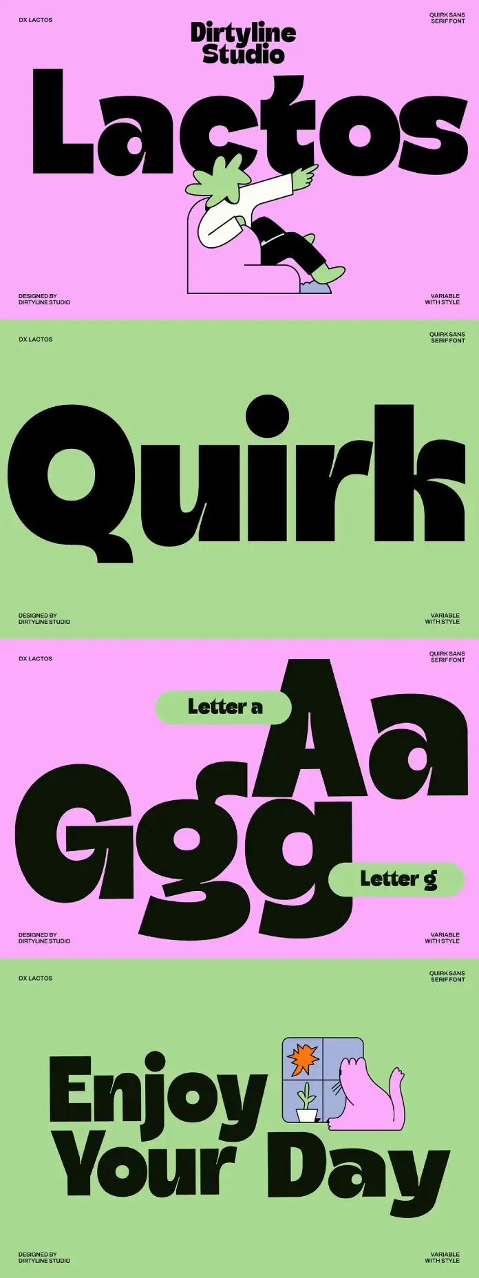 Dx Lactos Font by Dirtyline Studio