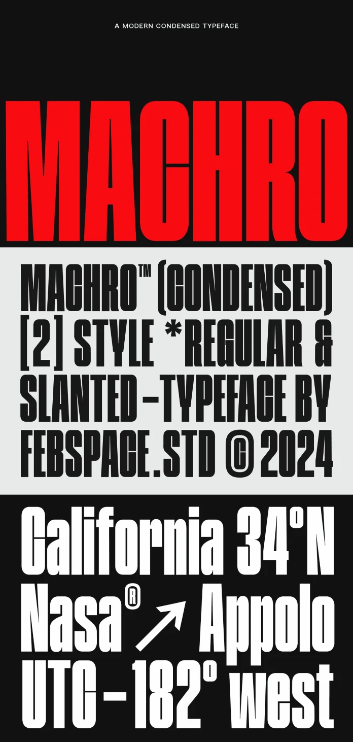 FBS Machro Font by Febspace Studio
