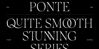 Ponte Font Family by Silktype
