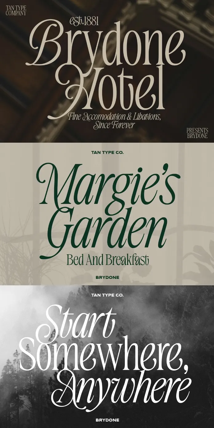 TAN Brydone Font by TanType