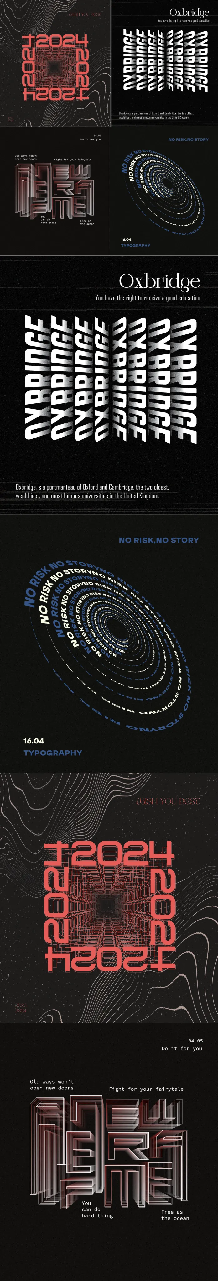 Typography Posters by Anahit Lyudvigian