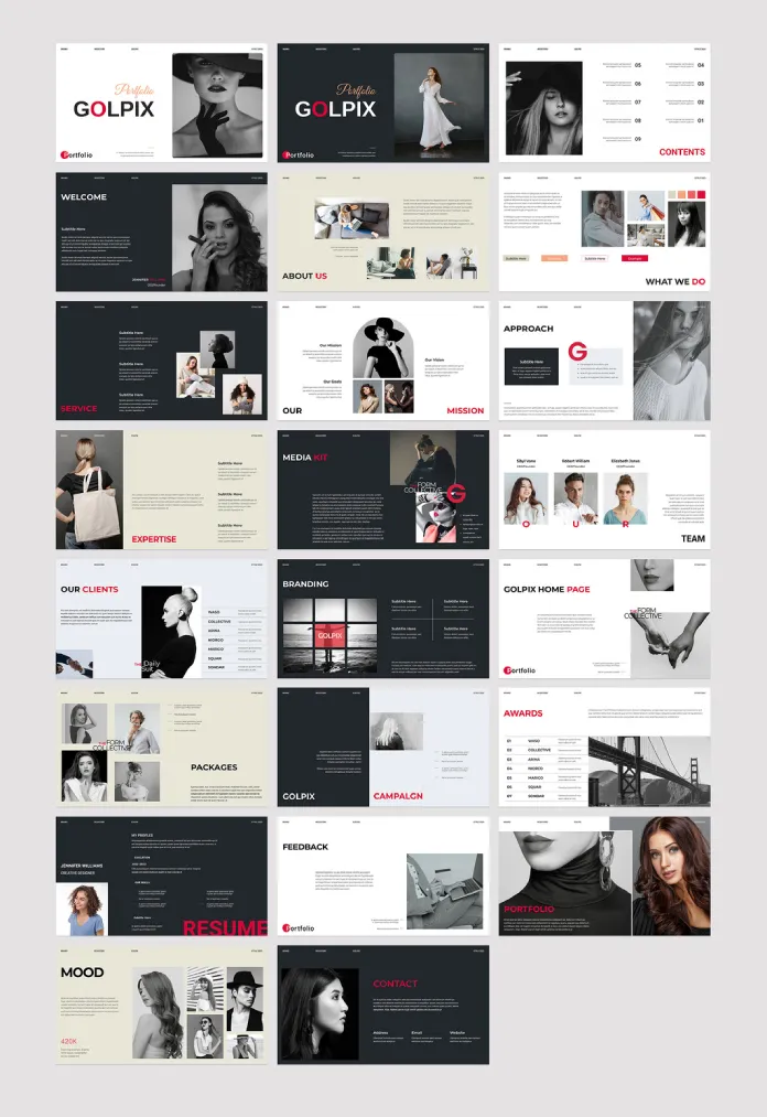 High-Quality Portfolio Presentation Template by GraphicArtist for Adobe InDesign