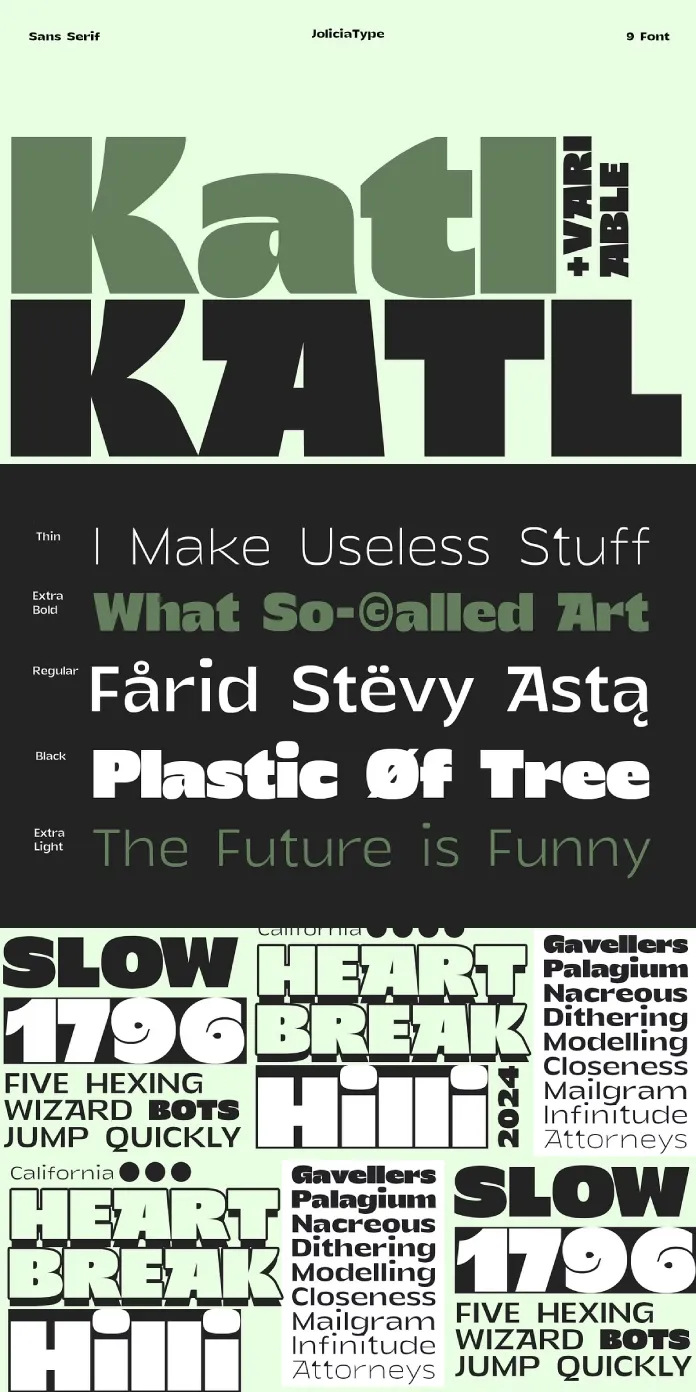 Katl Typeface by Jolicia Type