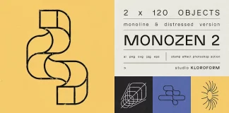 MONOZEN 2 - 120 graphic logos and icons by Kloroform
