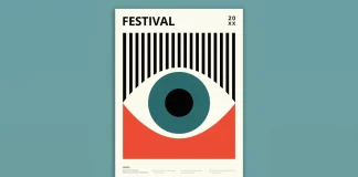 Mid Century Modernism-inspired Event Flyer Template by Wavebreak Media