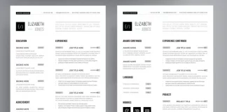 Minimalist CV InDesign Template by ContestDesign