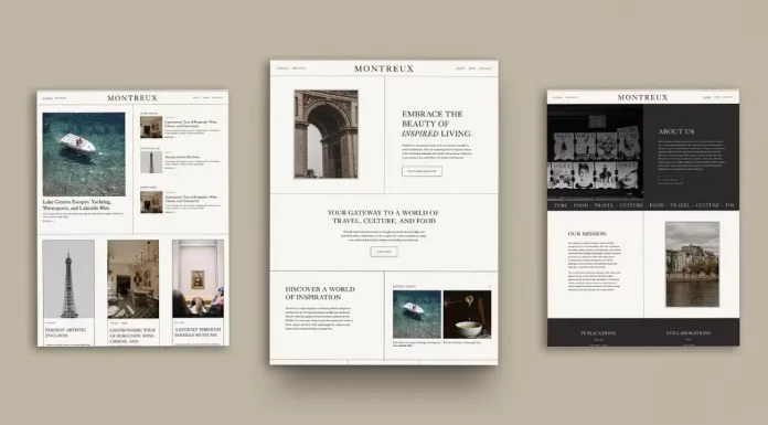 Montreux Squarespace Template by Avelã Creative