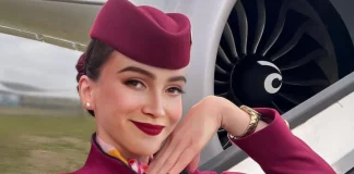 Sama, the world’s first AI-powered digital human cabin crew member at Qatar Airways