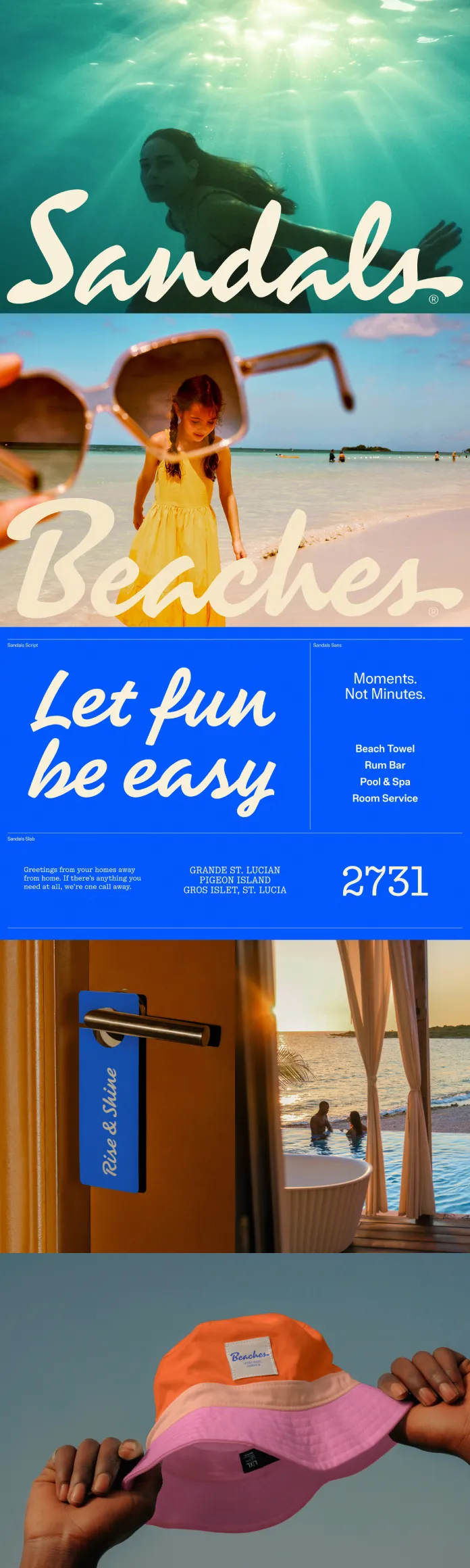 Sandals and Beaches Resorts Brand Campaign by Wolff Olins
