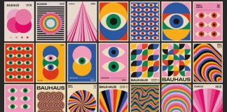 40 Bauhaus-inspired vector poster designs