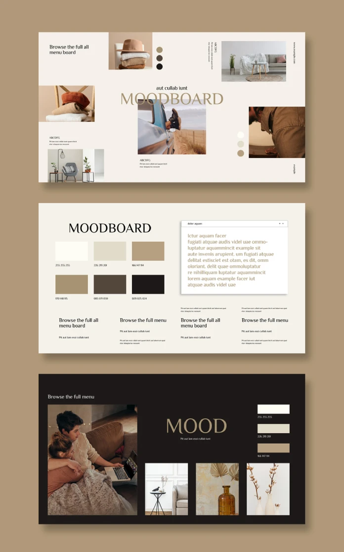 Adobe InDesign Moodboard Template by GraphicArtist