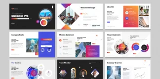 Business Marketing Presentation Template by PixWork for Adobe InDesign