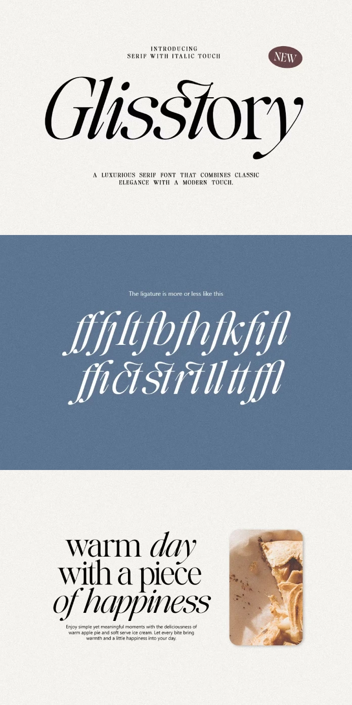 Glisstory Font by Pista Mova