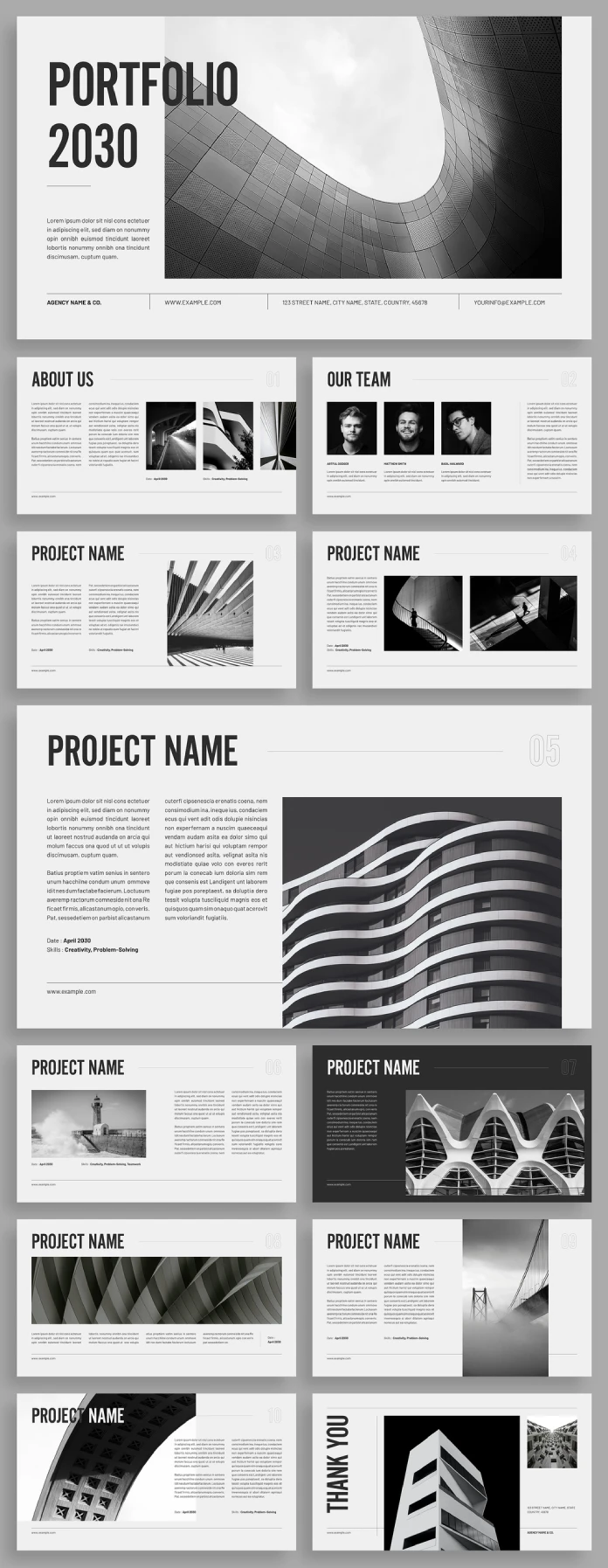 Interactive Portfolio Presentation Template by Bourjart for Adobe InDesign