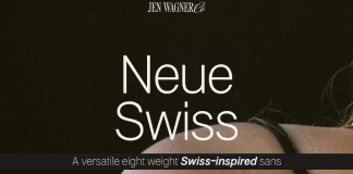 Neue Swiss Font Family by Jen Wagner Co.