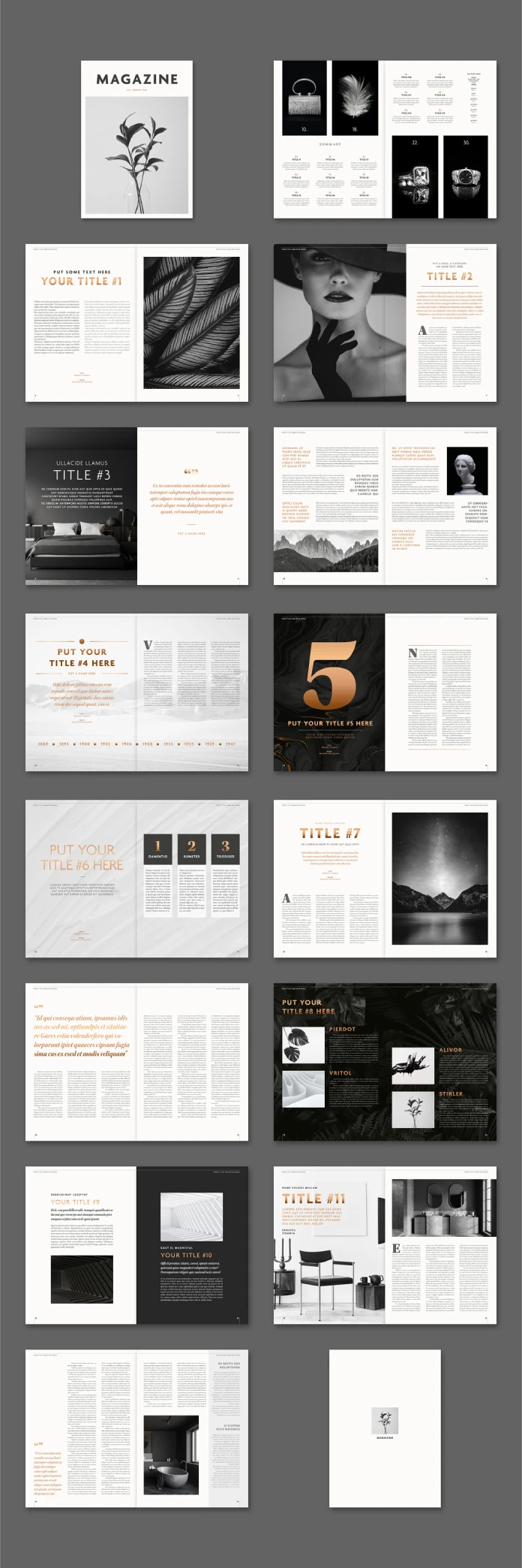 Simple Magazine Template by Tom Sarraipo for Adobe InDesign