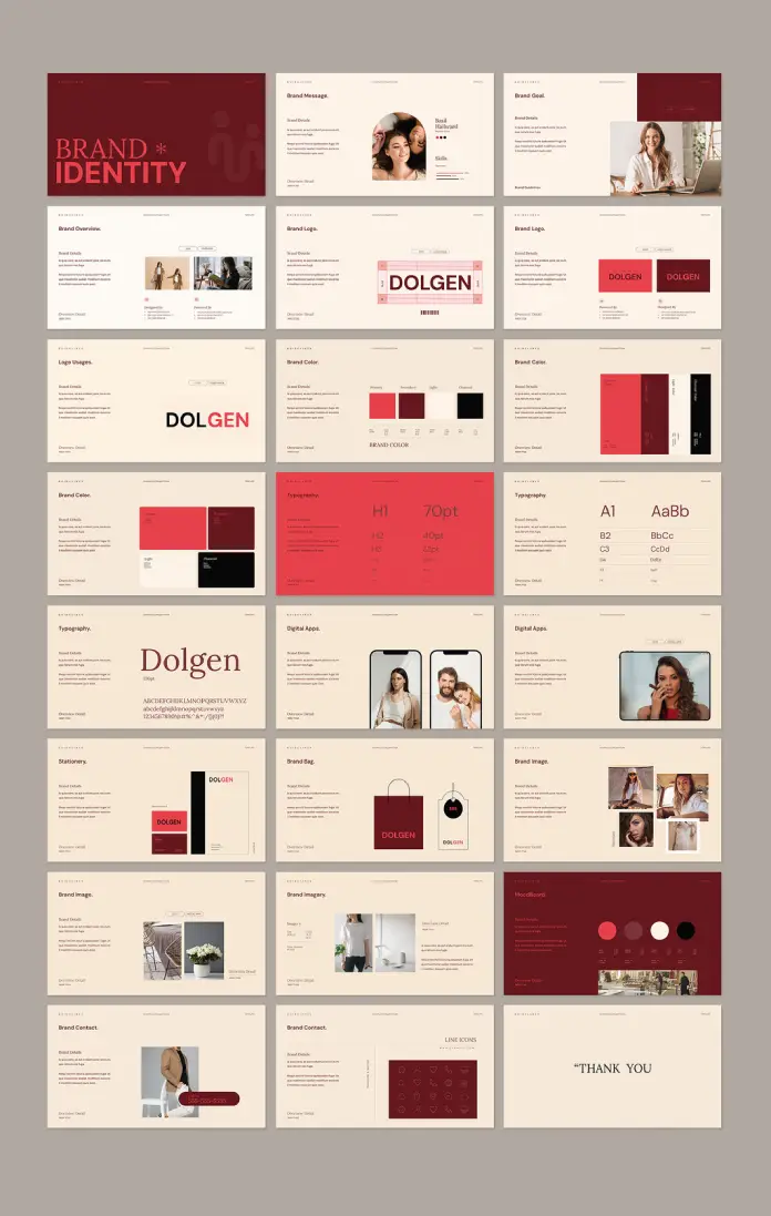 Adobe InDesign Brand Identity Presentation Template by GraphicArtist
