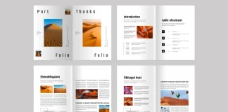 Adobe InDesign Portfolio Templateby PixWork