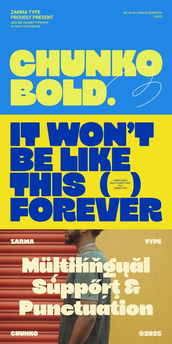 Chunko Bold Sans Serif Font by Zarma Type