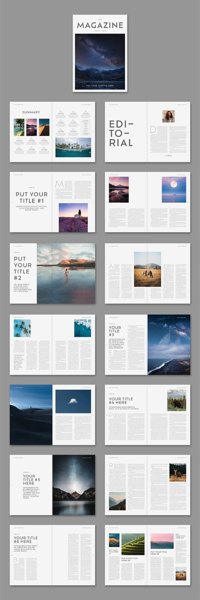Magazine InDesign Template by Tom Sarraipo