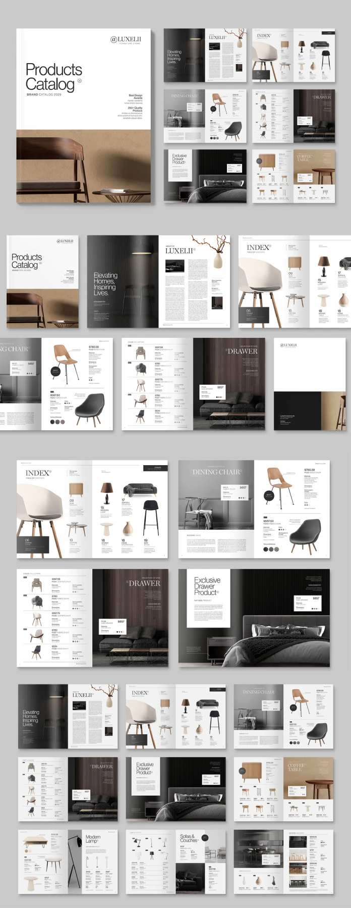 Product Catalog Brochure Template by Adam for Adobe InDesign