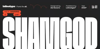 Shamgod Font Family by Latinotype