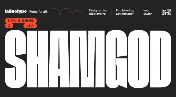 Shamgod Font Family by Latinotype