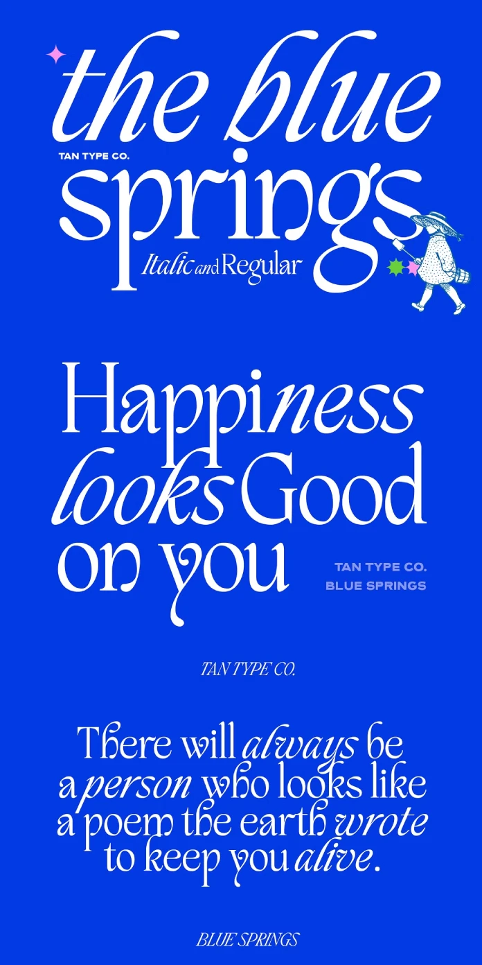 TAN Blue Springs Font by TanType