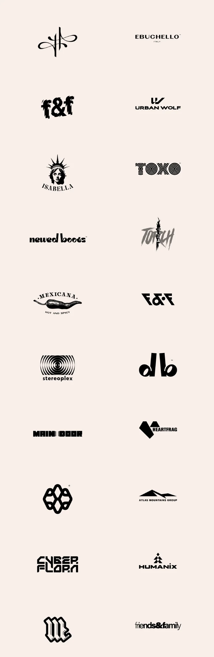 20 Logos, Logotypes, and Brand Marks by Graphic Designer Malina Cosmica