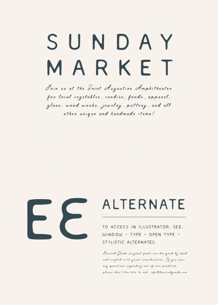 Augustine font duo by Bruised Goods