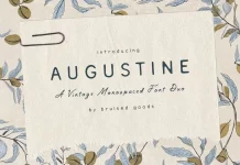 Augustine font duo by Bruised Goods