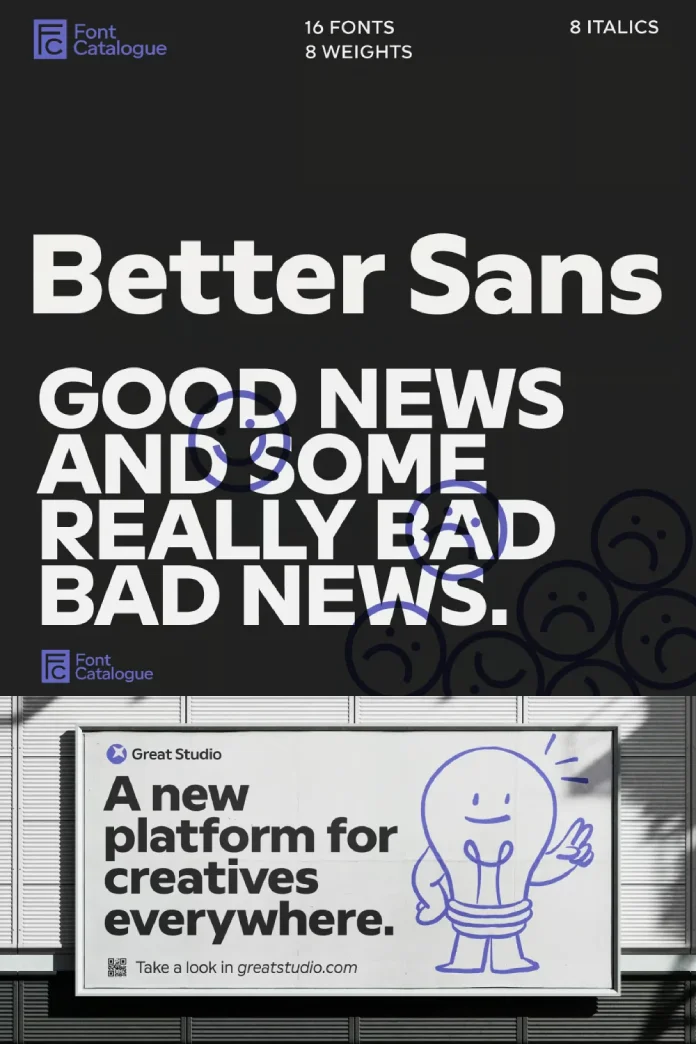 Better Sans Font Family by Font Catalogue 2
