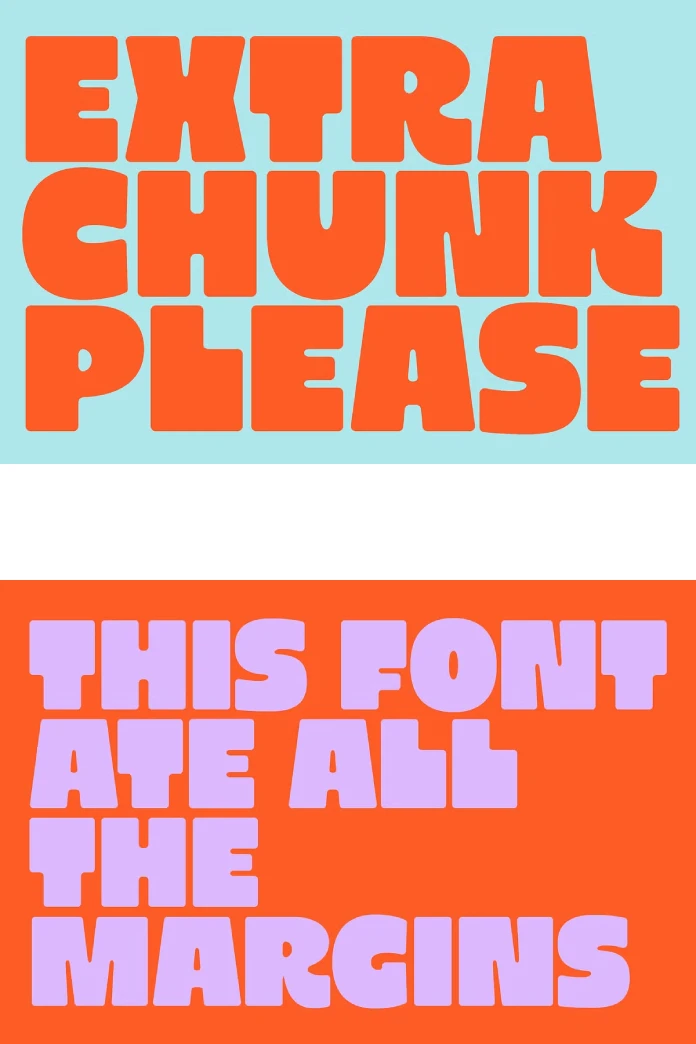 Extra Chunk Please Font by supfonts.