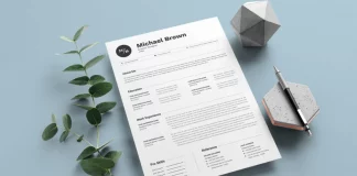 Fully Customizable Adobe InDesign Resume Template – Clean & Professional Layout