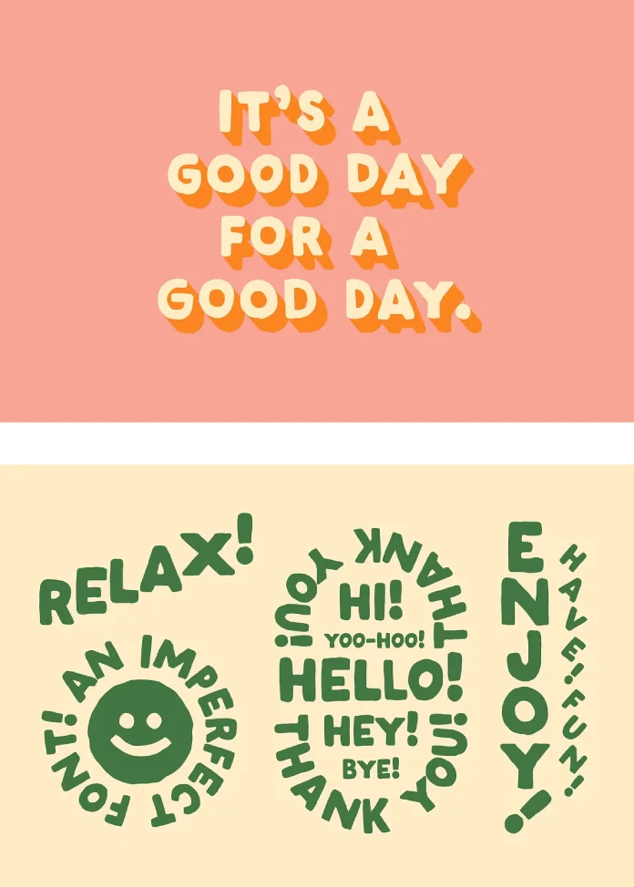 Imperfect Handwritten Sans Serif Font from Studio Funshop by Kelli