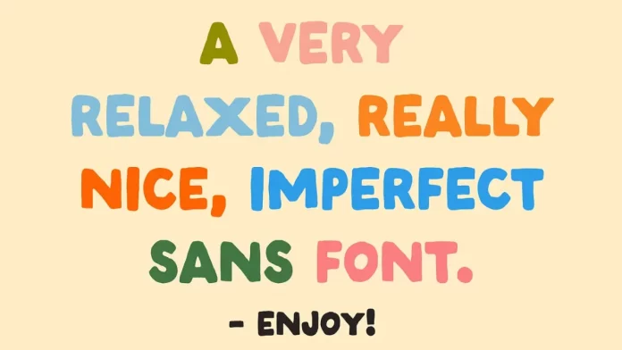 Imperfect Handwritten Sans Serif Font from Studio Funshop by Kelli