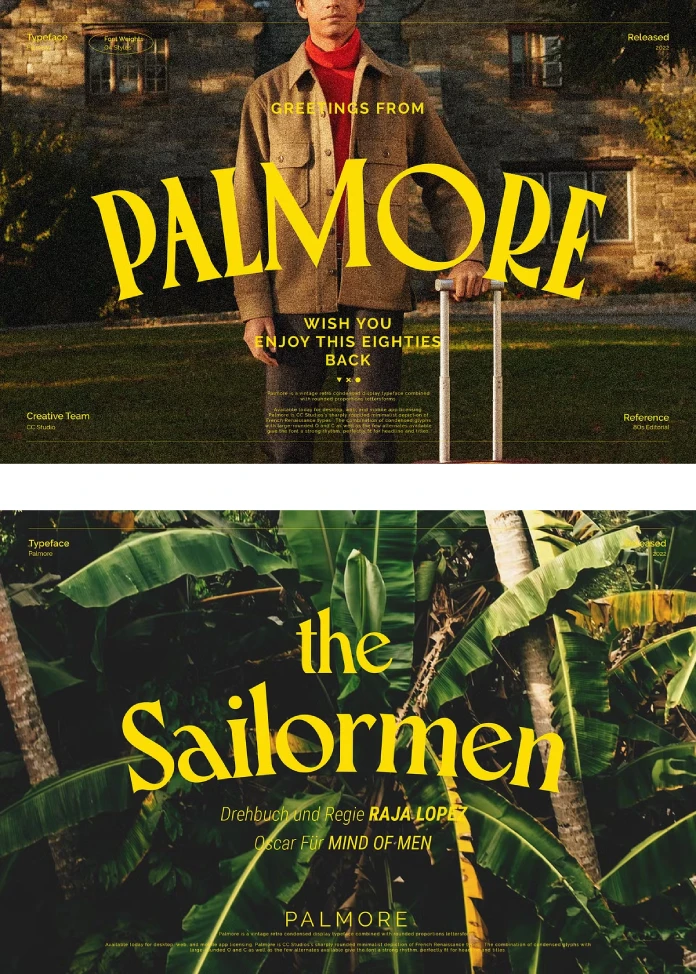 PALMORE Font Family by Creative Corner
