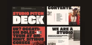 Pitch Deck InDesign Presentation Template by E-Type