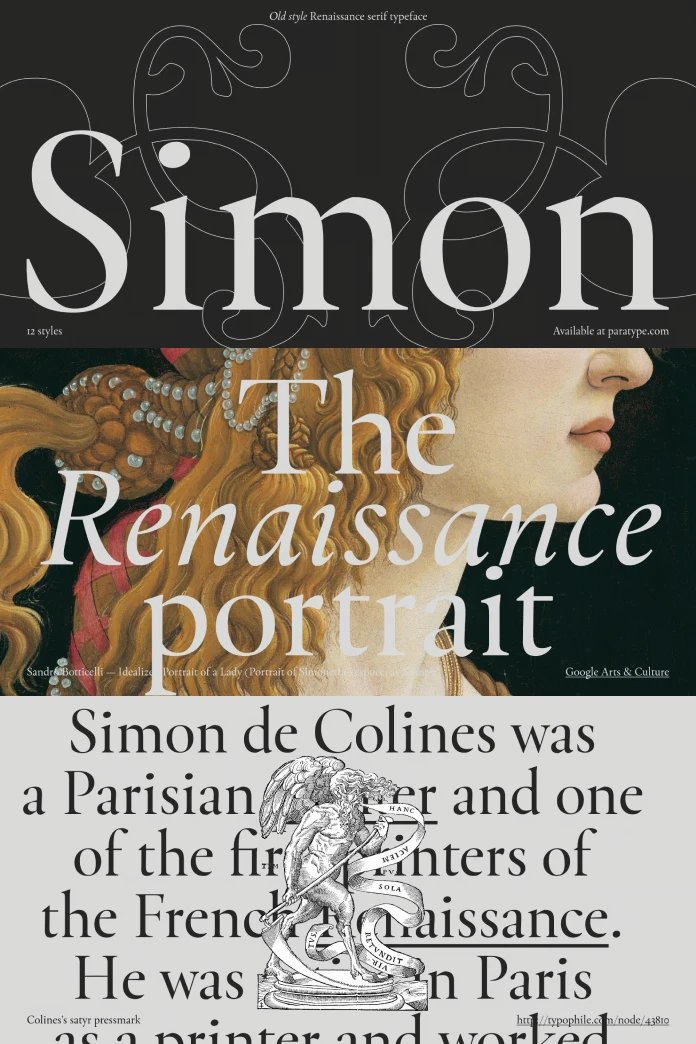 Simon Font Family by ParaType