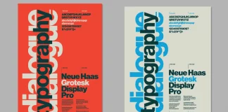 Swiss Graphic Design-inspired Typographic Poster Template by Blackcatstudio for Adobe Illustrator