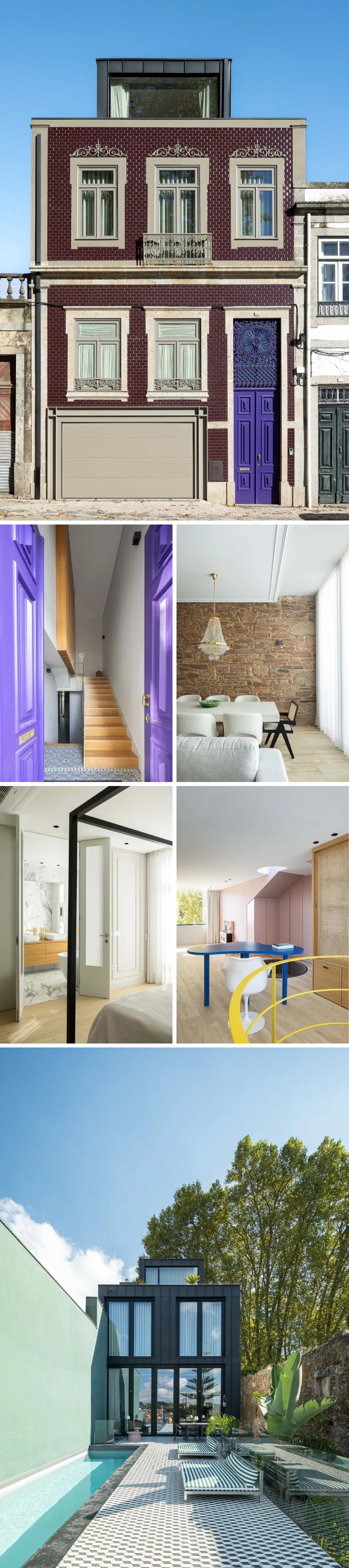 A restored home in Santo Tirso, Portugal by architect Ricardo Azevedo, photographed by Ivo Tavares.
