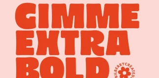 Gimme Extra Bold Sans Serif Font by BilberryCreates