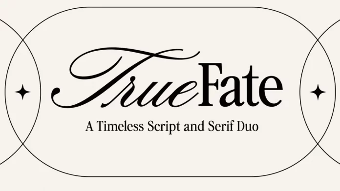 True Fate Script & Serif Font Duo by Sam Parrett True Fate Script & Serif Font Duo by Sam Parrett