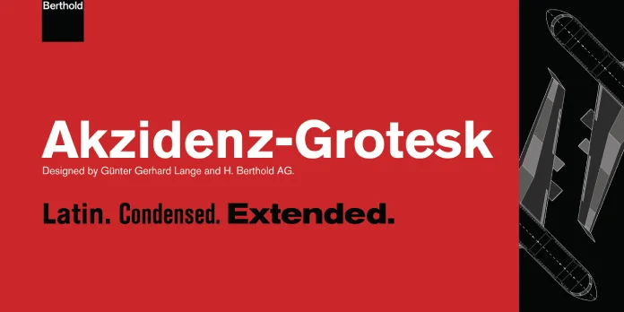 Akzidenz-Grotesk Font Family by Berthold