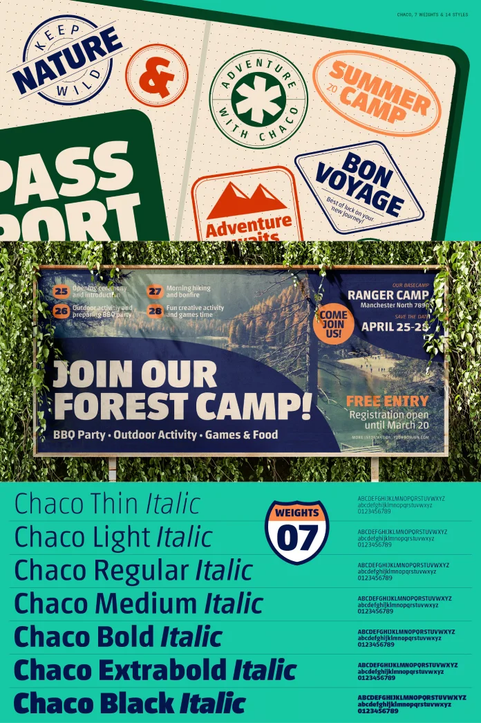 Chaco Font Family by TypeTogether
