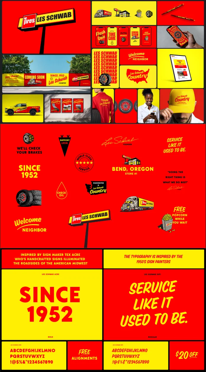 Les Schwab Tires Brand Refresh by ONE23WEST